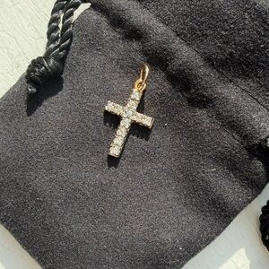 9CT Gold Cross Diamond Pendant- Women’s Jewelry